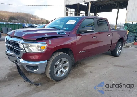 2020 Ram 1500 Big Horn 4X4 6'4 Box z USA, uszkodzony, nr VIN 1C6SRFMT6LN175440